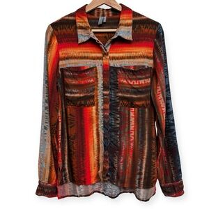 Blank London Anthropologie Lamia Buttondown Top Small